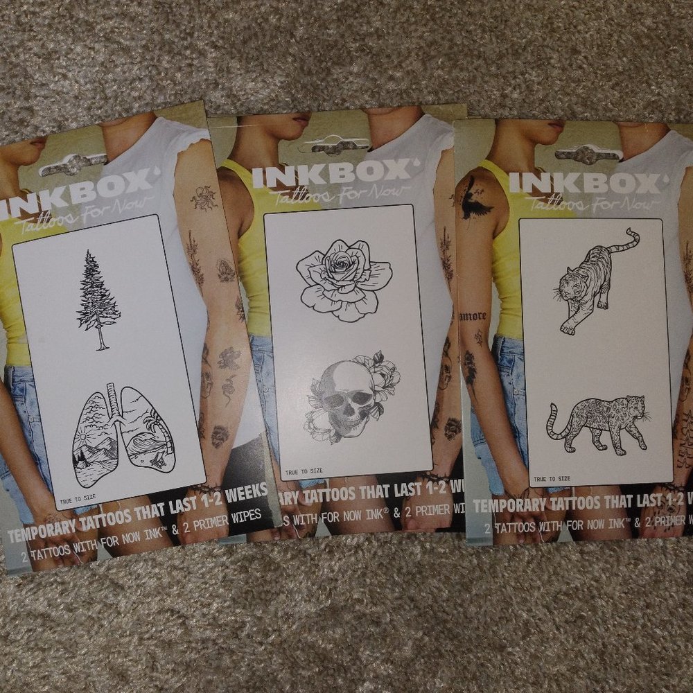 New Inkbox Temporary Tattoos - Multiple Styles